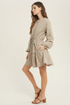 Beyonce balloon sleeve mini dress