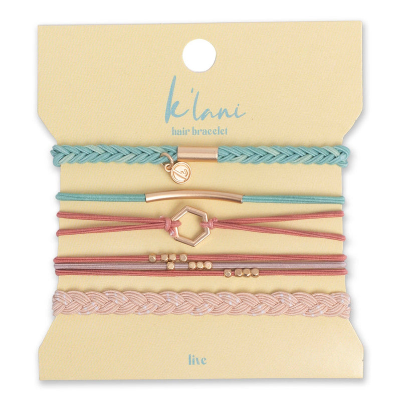 Live hair-tie/bracelet set