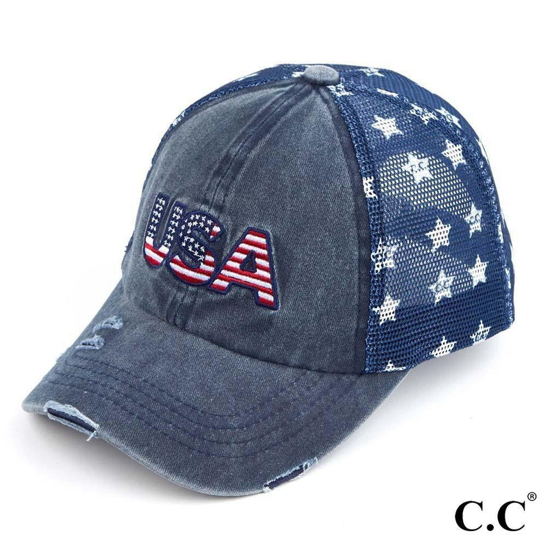 CC brand American flag baseball cap