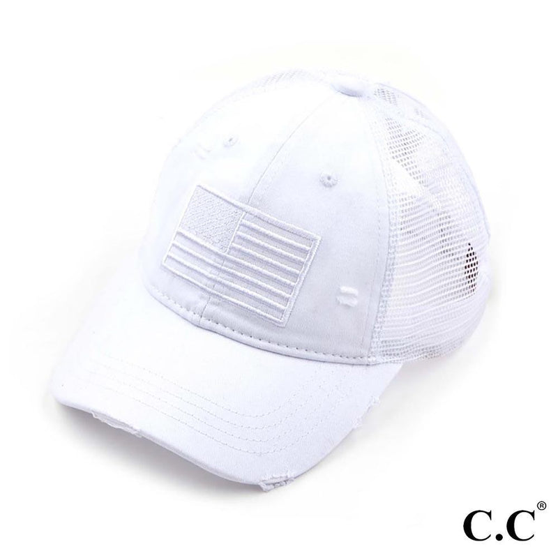 CC brand American flag baseball cap