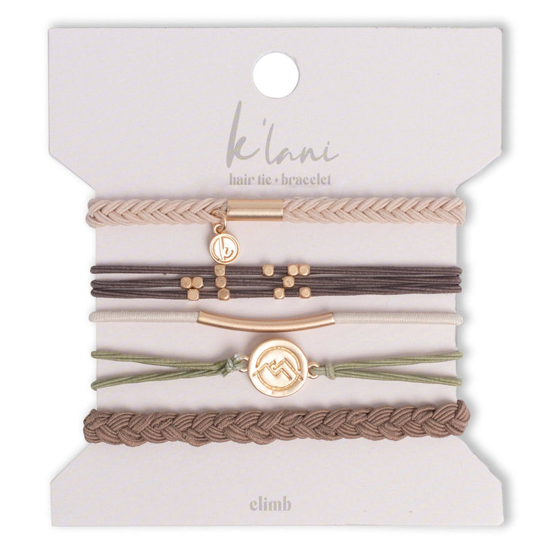 Climb hair-tie/bracelet set