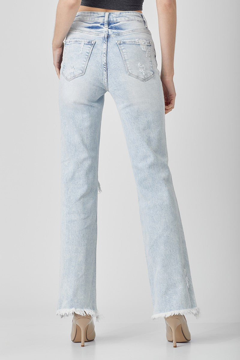 Anna Risen high rise straight leg jeans