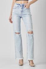 Anna Risen high rise straight leg jeans