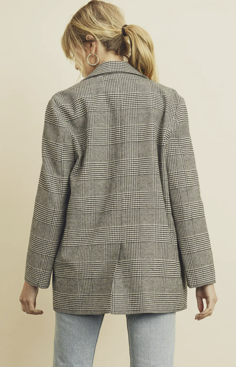 Arianna plaid boyfriend blazer/jacket