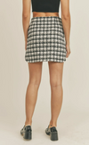 Lesley houndstooth mini skirt