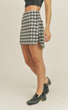 Lesley houndstooth mini skirt