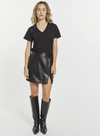 Madilyn leather mini skirt