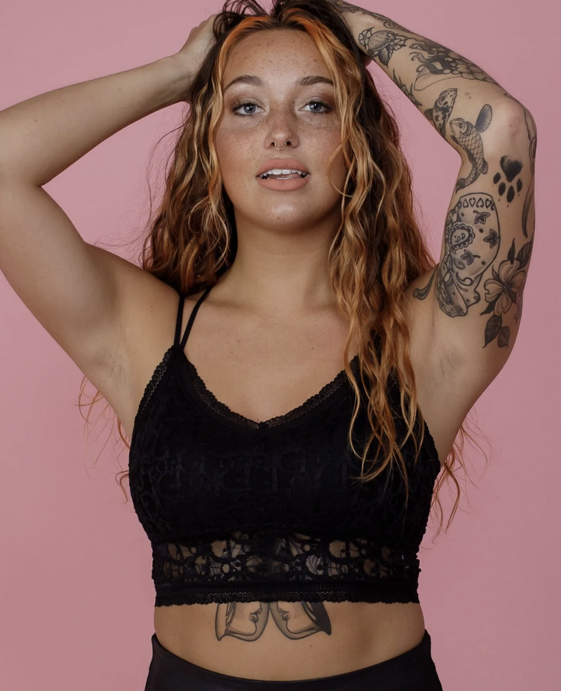 Micael cross back bralette
