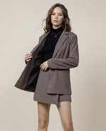 Nessa plaid double breast blazer