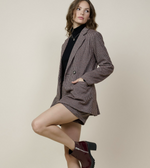 Nessa plaid overlap skort