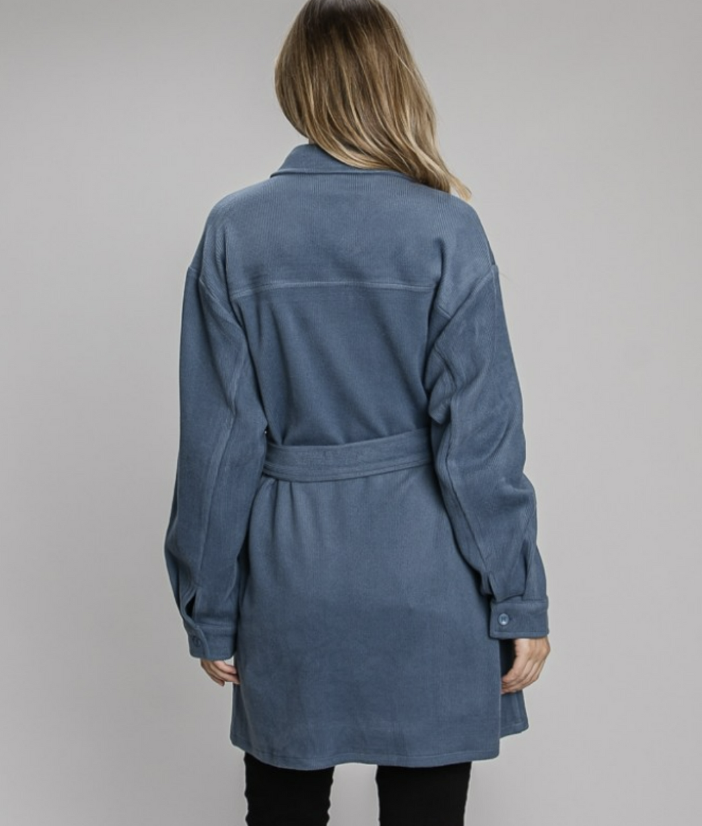 Abbie soft corduroy shirt jacket