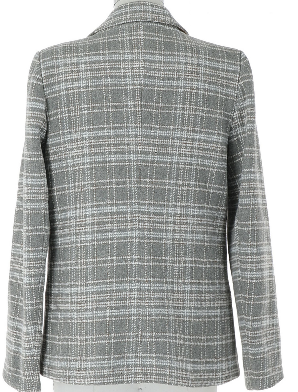 Brit single button tweed blazer