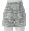 Brit tweed plaid shorts