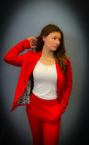 Doeren scarlet red or black blazer