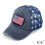CC brand American flag baseball cap