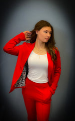 Doeren scarlet red or black blazer