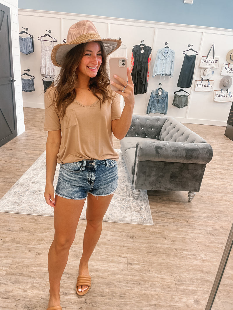 Vee Vervet stretchy shorts