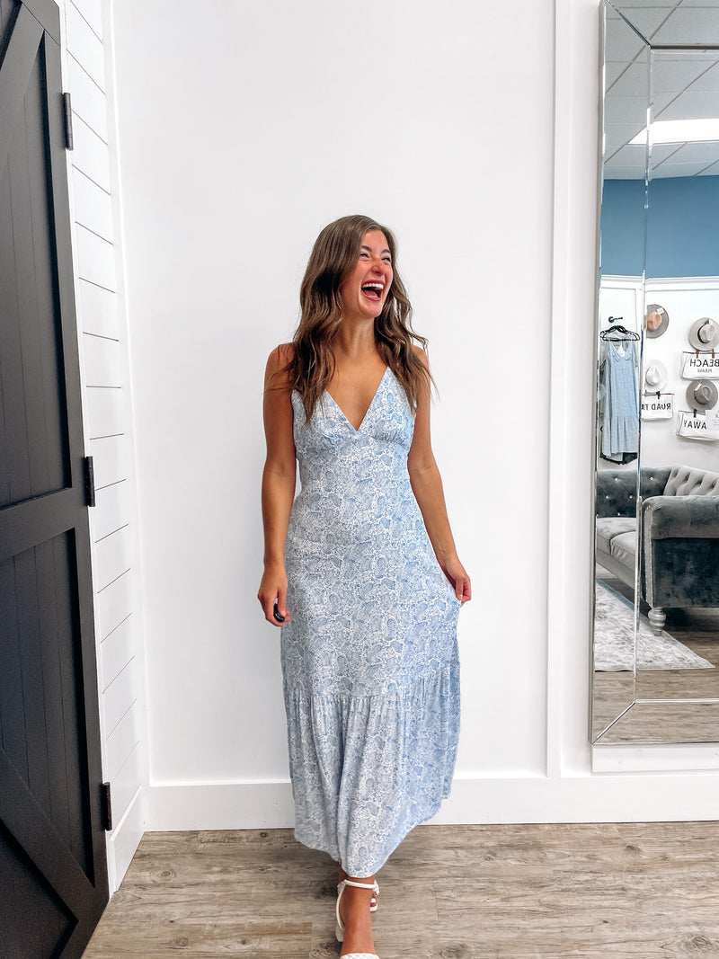 Chandra printed midi dress