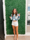 Nicole kancan white shorts