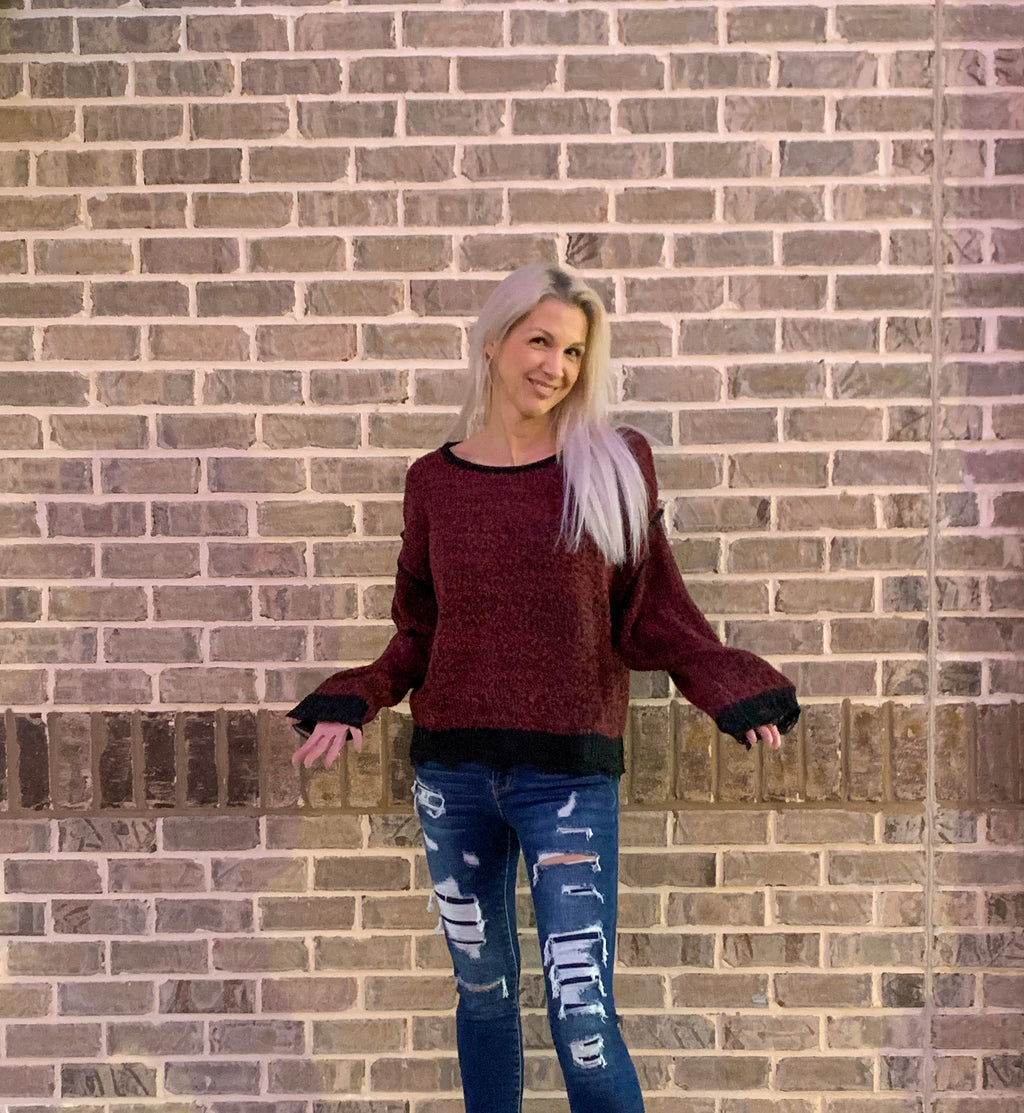 Caroline distressed sweater