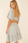 Alain kimono sleeve cutout dress