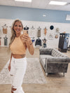 Billie halter ribbed crop top