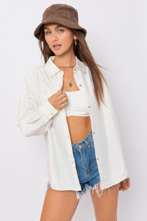 Emery oversized windbreaker shacket