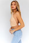 Billie halter ribbed crop top